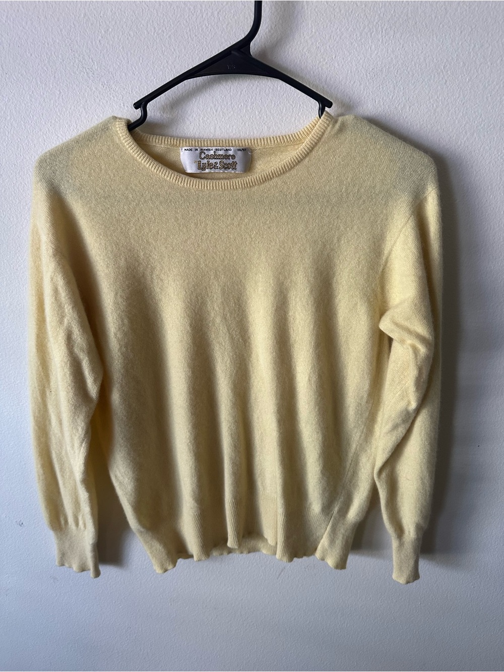 Vintage Lyle & Scott Cashmere Crewneck Sweater
